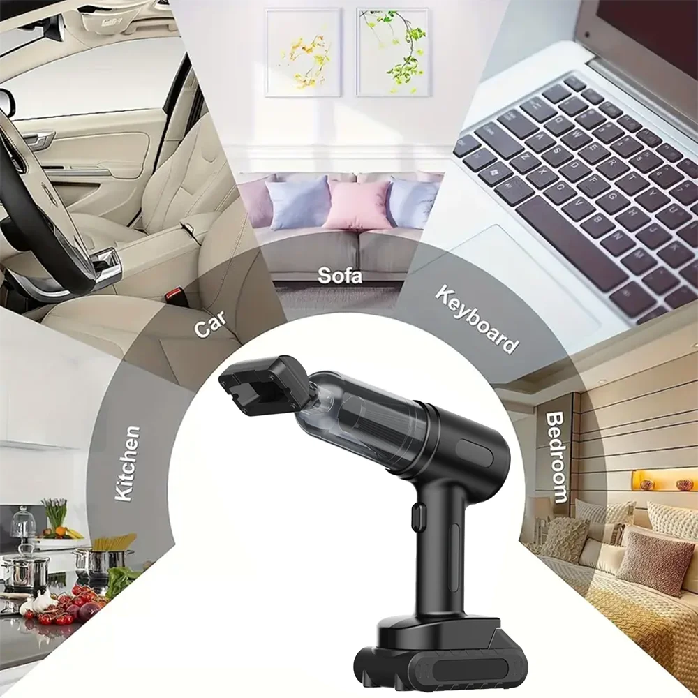 Car Vacuum Cleaner Wireless Portable Handheld Cleaning Machine Strong Suction Air Duster Cleaner Home Appliance Powerful Blower