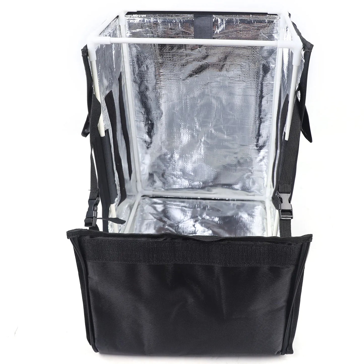 Food Delivery Backpack, Waterproof Ergonomic Foldable Delivery Bag for Cold Hot Food Keep 2-3 Hours, for Cakes, Food, Camping