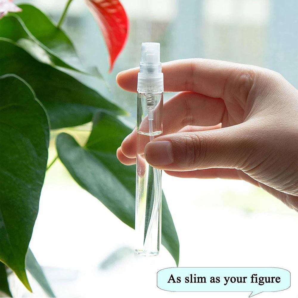 3/10ml Perfume Atomizer Empty Flat Glass Spray Bottle Refillable Container