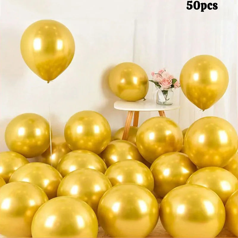 50Pcs 10Inch Double-Layer Pomegranate Red Balloon,for Wedding, Birthday, Anniversary, New Year, Christmas, Valentine's Day Decor