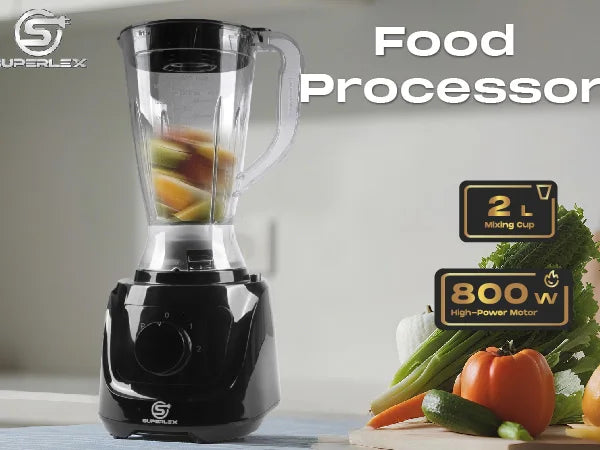 SUPERLEX 10-in-1 Multifunctional Blender for Mixing Food 2L 800W Fully Equipped Adjustable Speed Fruit Food Breaking Machine New