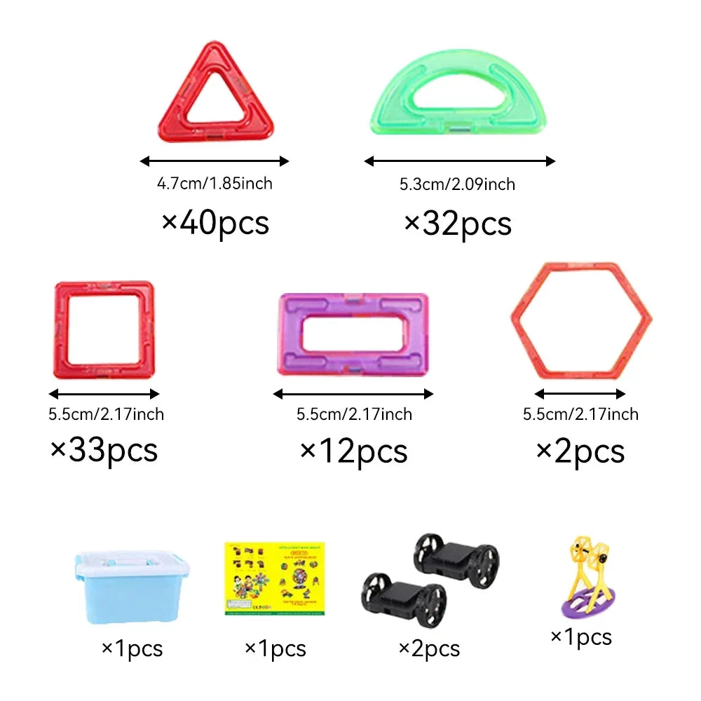 Magnetic Sheet Toy for Kid Educational Magnetic Building Block Assembly set Learning by Playing Games for 3+ Year Old Boys Girls