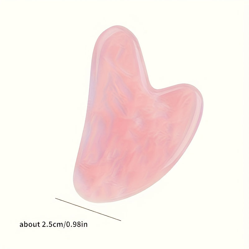 Pink Resin Gua Sha Board And Facial Massage Roller Set, Manual Relaxation Tools, Perfect Gifts for Body And Mind Care.