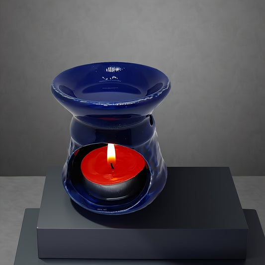 A Vintage Handcrafted Ceramic Elephant Incense Holder in a Palace Style, Suitable for Essential Oils And Candles, Designed to Aid Sleep And Serve As an Indoor Decorative Craft.