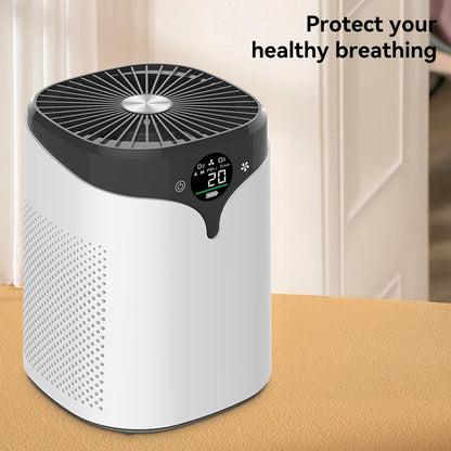 PM2.5 Air Purifier Negative Ion Purifier Pet Hair Dust Smog Air Purifier with Digital Display & Timer for Home