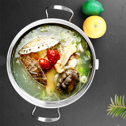 Stainless Steel Cookware 14-Piece Set Thickened Non-Stick Flat-Bottomed Frying Pan Milk Pot Soup Pot Combination Set