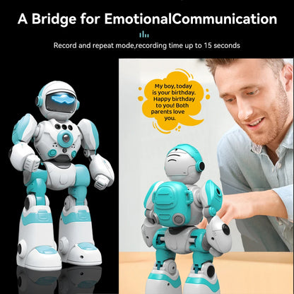 Electric Toy Robot Model Remote Control Music Dancing Gesture Control Intelligent Voice Robot  for Boys and Girls Gift