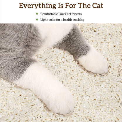 Ezskuup Non-Stick Ultra Clumping Cassava Tofu Cat Litter Odour Control Low Tracking Kitty Litter Plant-Based Ingredient 4KG/PACK