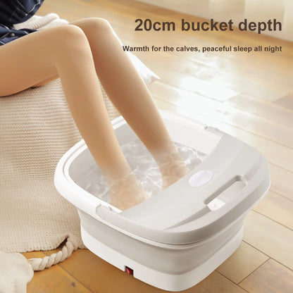 Portable Durable Foldable Heating Automatic Foot Bath Tub Thermostatic For Home To Promote Blood Circulation