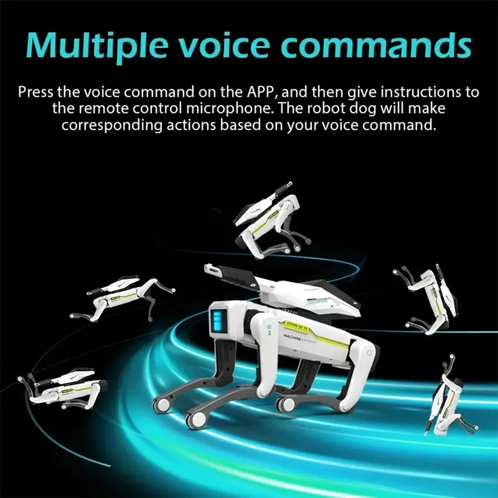 Quadruped Remote Control Programming Simulation AI Robot Dog Voice Interaction Electric Childrens Intelligent Mechanical Dog Toy