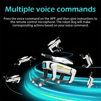 Quadruped Remote Control Programming Simulation AI Robot Dog Voice Interaction Electric Childrens Intelligent Mechanical Dog Toy