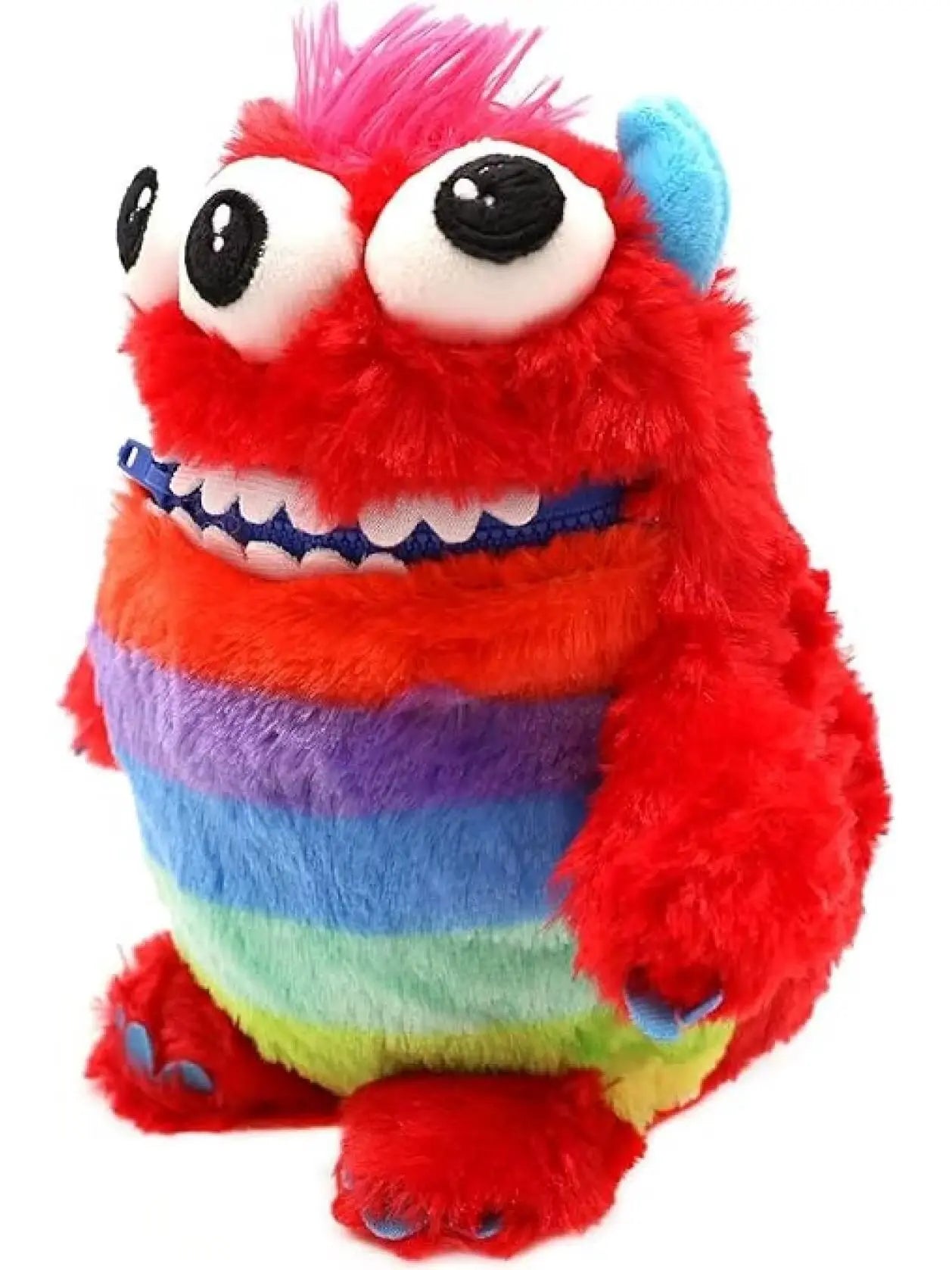Worry Yummy Monster Soft Toy - 28cm (11") Cuddly Sleep Companion for Kids - Anxiety & Stress Reducing - Red 'Munch'