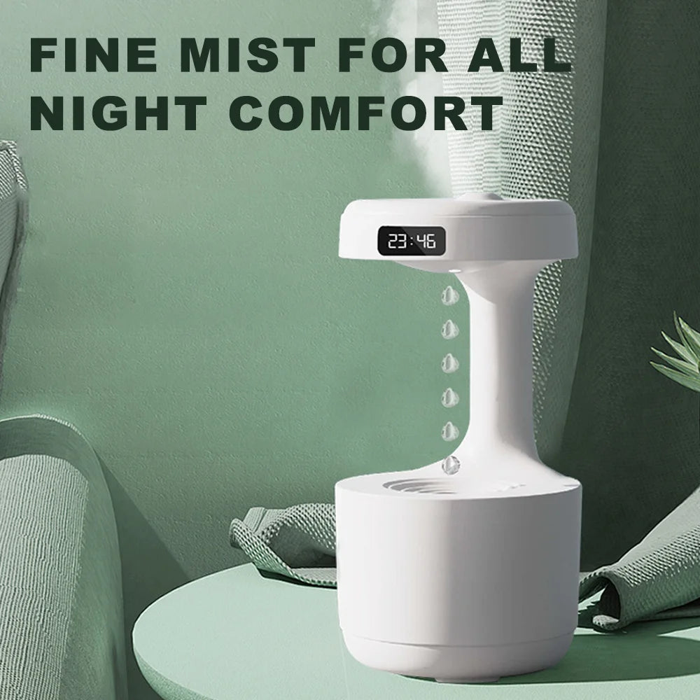 Gravity-Defying Water Droplet Humidifier USB Electric Aroma Diffuser Large Capacity Home-Use Silent Spray Air Humidifier