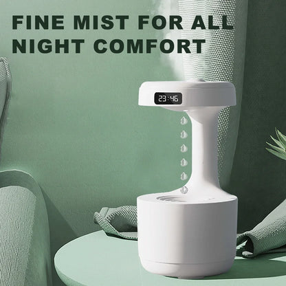 Gravity-Defying Water Droplet Humidifier USB Electric Aroma Diffuser Large Capacity Home-Use Silent Spray Air Humidifier