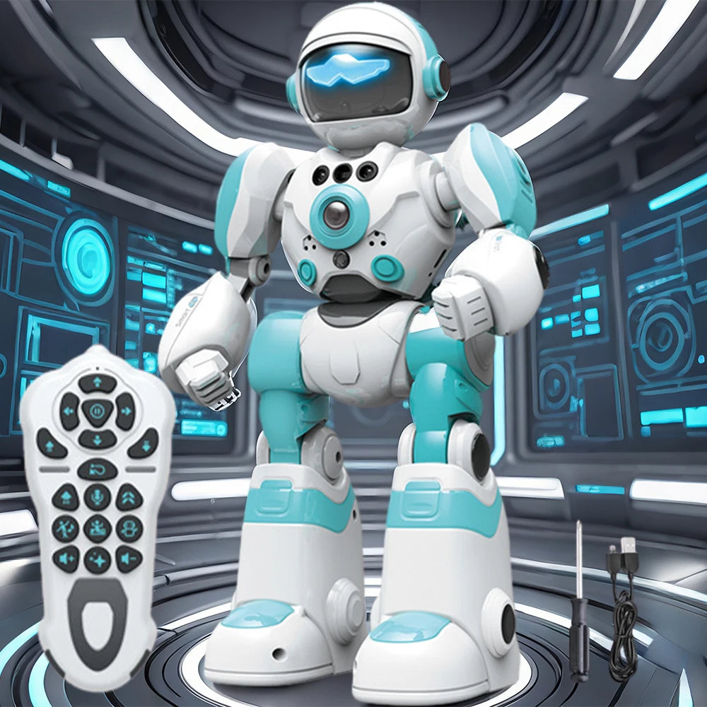 Electric Toy Robot Model Remote Control Music Dancing Gesture Control Intelligent Voice Robot  for Boys and Girls Gift