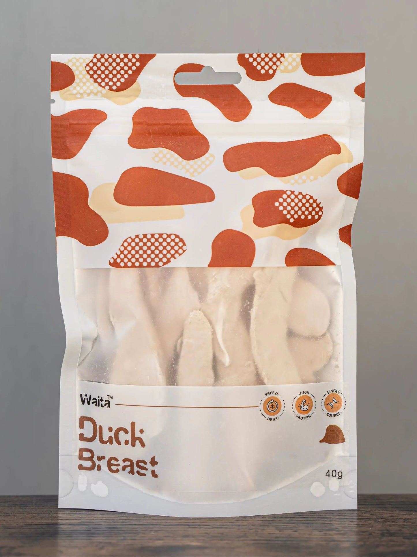 Waita Freeze Dried Duck Breast Dog/Cat Pet Treats 40g/250g - Premium Raw Rich Novel Protein