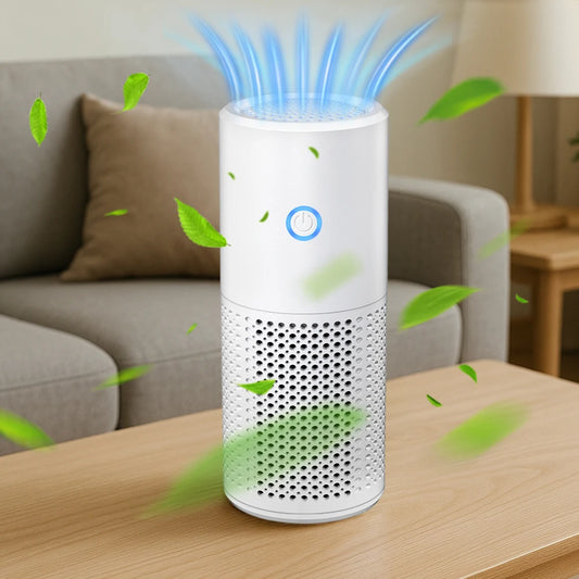 Portable Air Purifier HEPA Air Filter Quiet Air Cleaner Formaldehyde Deodorizer for Home Bedroom Office Living Room