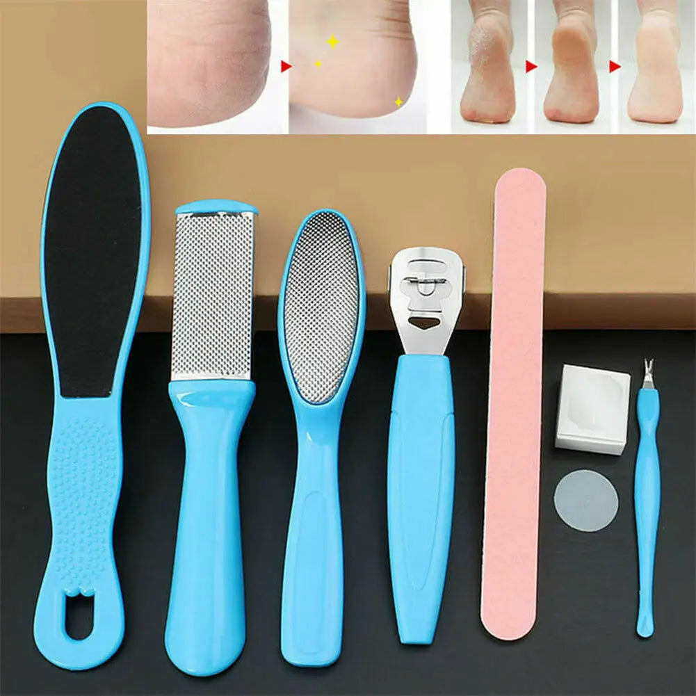 6 Pcs Foot Rasp File Scrubber Hard Dead Rough Skin Callus Remover