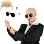 Mr Worldwide Adult Accessory Set | Bald Cap + Sunglasses + Black Soul Patch | Famous Costume | Pitbull Inspired Outfit
