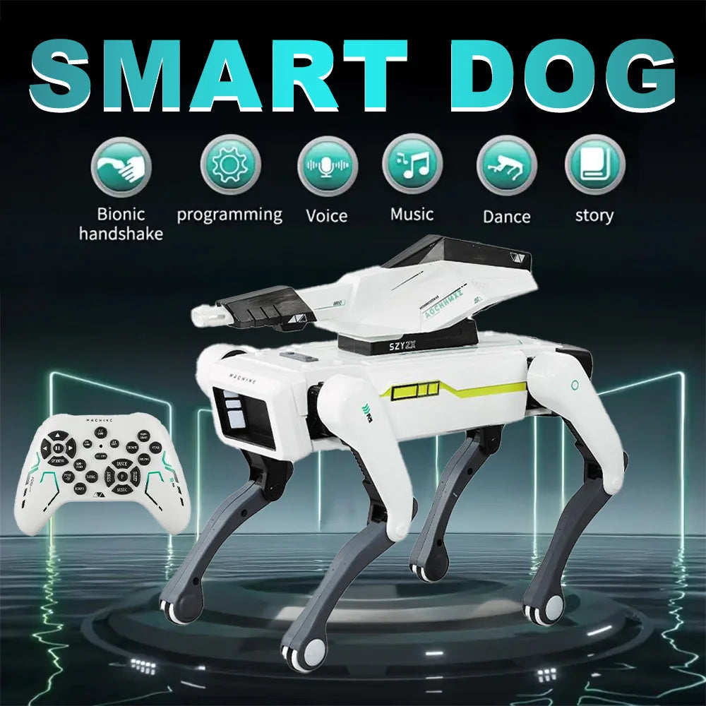 Quadruped Remote Control Programming Simulation AI Robot Dog Voice Interaction Electric Childrens Intelligent Mechanical Dog Toy