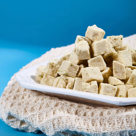 Waita Freeze Dried Cod&Spinach Cubes 250g Premium Pet Treats Cat Dog High Protein Nutrient Dense Skin Coat Rich Vitamins Minera