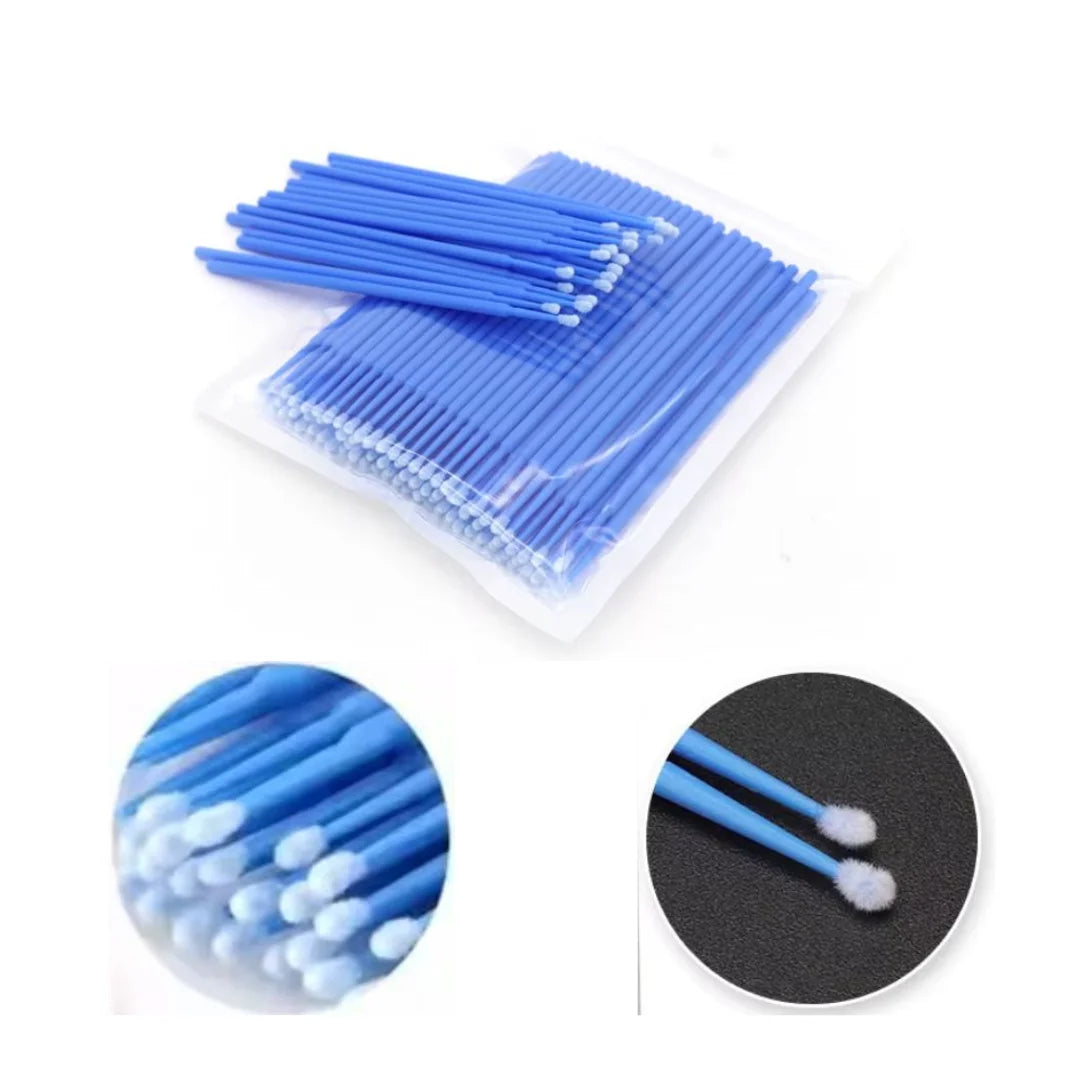 100pcs Micro Applicators Brushes Disposable Eyelash Extension Micro Brushes