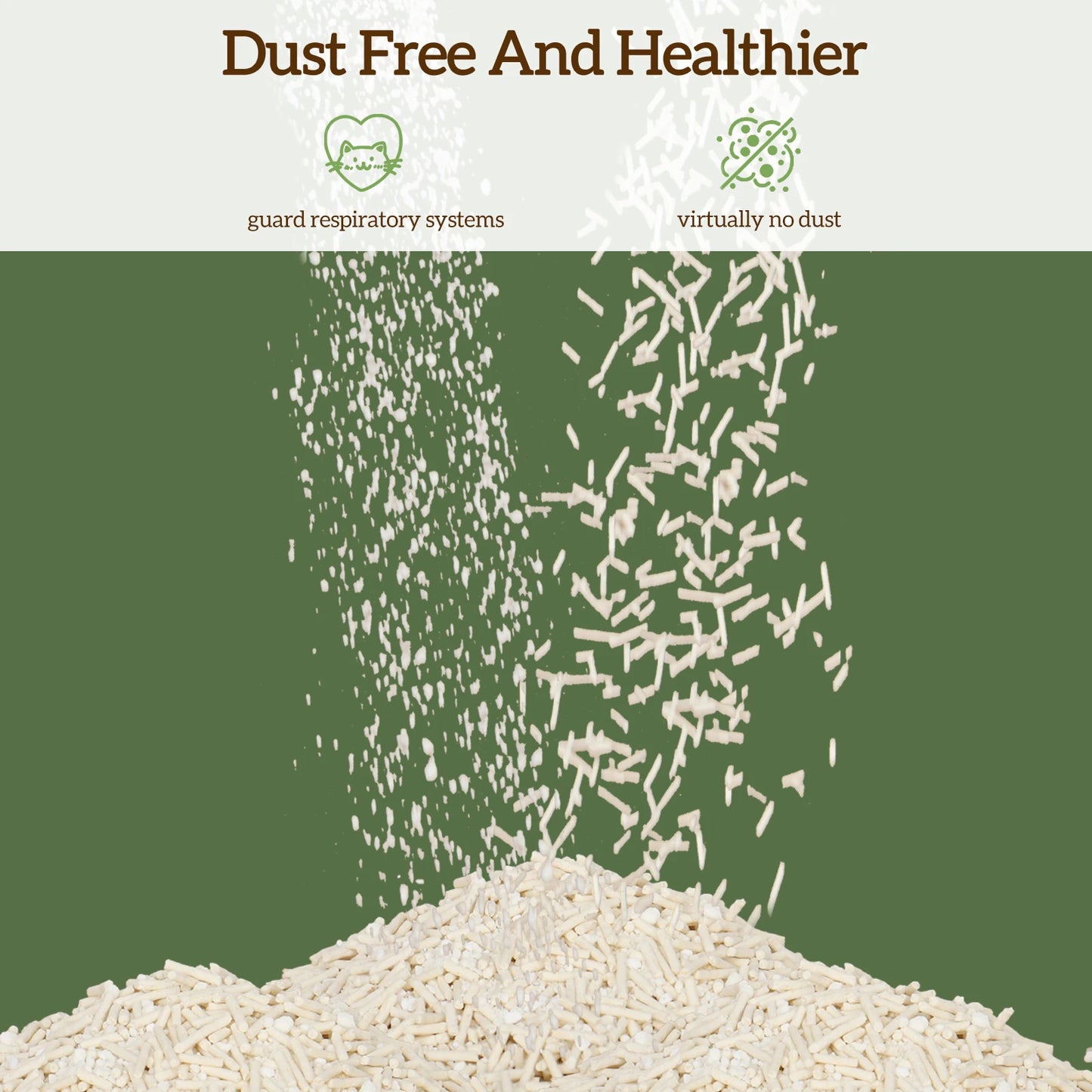 Ezskuup Non-Stick Ultra Clumping Cassava Tofu Cat Litter Odour Control Low Tracking Kitty Litter Plant-Based Ingredient 4KG/PACK