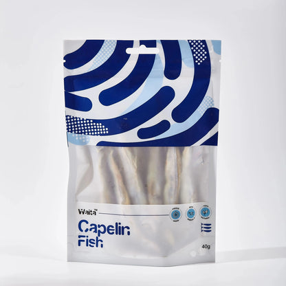 Waita Freeze Dried Capelin 40g Premium Pet Treats Cat Dog High Protein Nutrient Dense Skin Coat Rich Vitamins Minerals