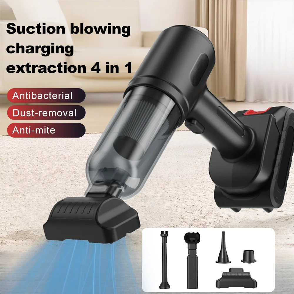 Car Vacuum Cleaner Strong Suction Cleaning Cordless Portable Handhled Air Duster Home Appliance Powerful Blower Cleaning Machine