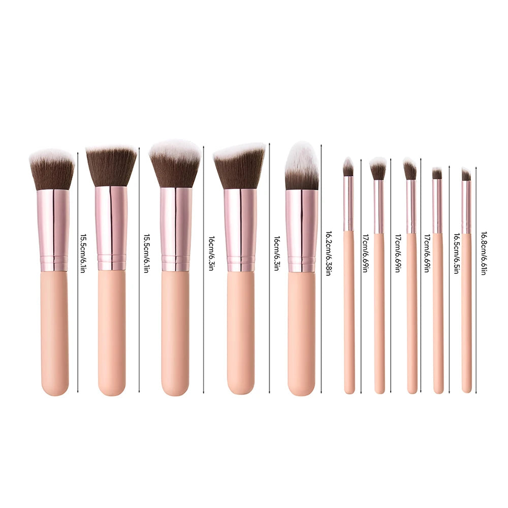 Voltsify Set of Professional Makeup Brush Tools Makeup Brush Soft Fiber Hair Cosmetic Beauty Tools