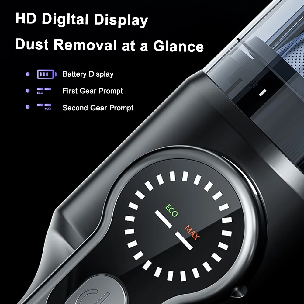 Portable Vacuum Cleaner Wireless Handheld Car Vacuum Cleaner 16000Pa Strong Suction Cleaning Machine for Carpet Sofa Bed Floor