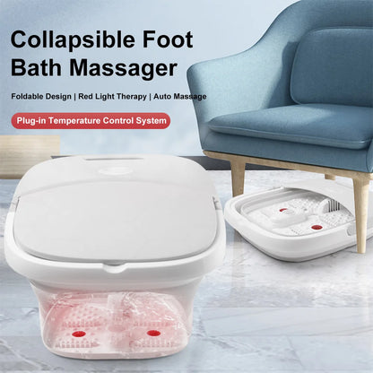 Portable Durable Foldable Heating Automatic Foot Bath Tub Thermostatic For Home To Promote Blood Circulation