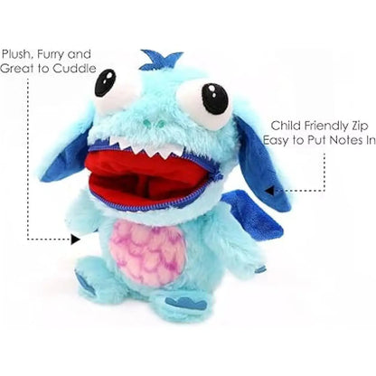 Worry Yummy Monster Soft Toy - 28cm (11") Cuddly Sleep Companion for Kids - Anxiety & Stress Reducing - Blue 'Marvin'