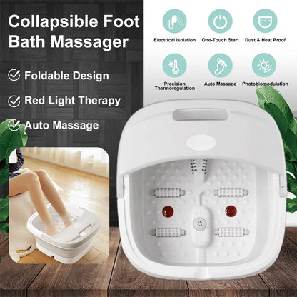 Portable Durable Foldable Heating Automatic Foot Bath Tub Thermostatic For Home To Promote Blood Circulation