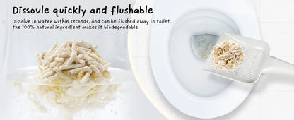 Cococat Plant-based Tofu Cat Litter - Biodegradable Clumping Litter, Dust-free and Easy Scooping, Flushable, Jasmi