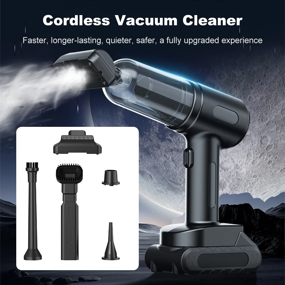 Car Vacuum Cleaner Wireless Portable Handheld Cleaning Machine Strong Suction Air Duster Cleaner Home Appliance Powerful Blower