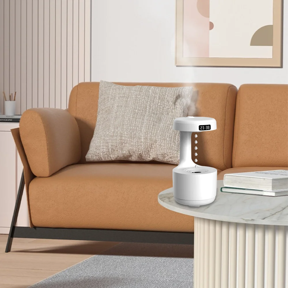 Gravity-Defying Water Droplet Humidifier USB Electric Aroma Diffuser Large Capacity Home-Use Silent Spray Air Humidifier