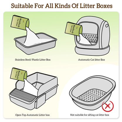 Ezskuup Non-Stick Ultra Clumping Cassava Tofu Cat Litter Odour Control Low Tracking Kitty Litter Plant-Based Ingredient 4KG/PACK