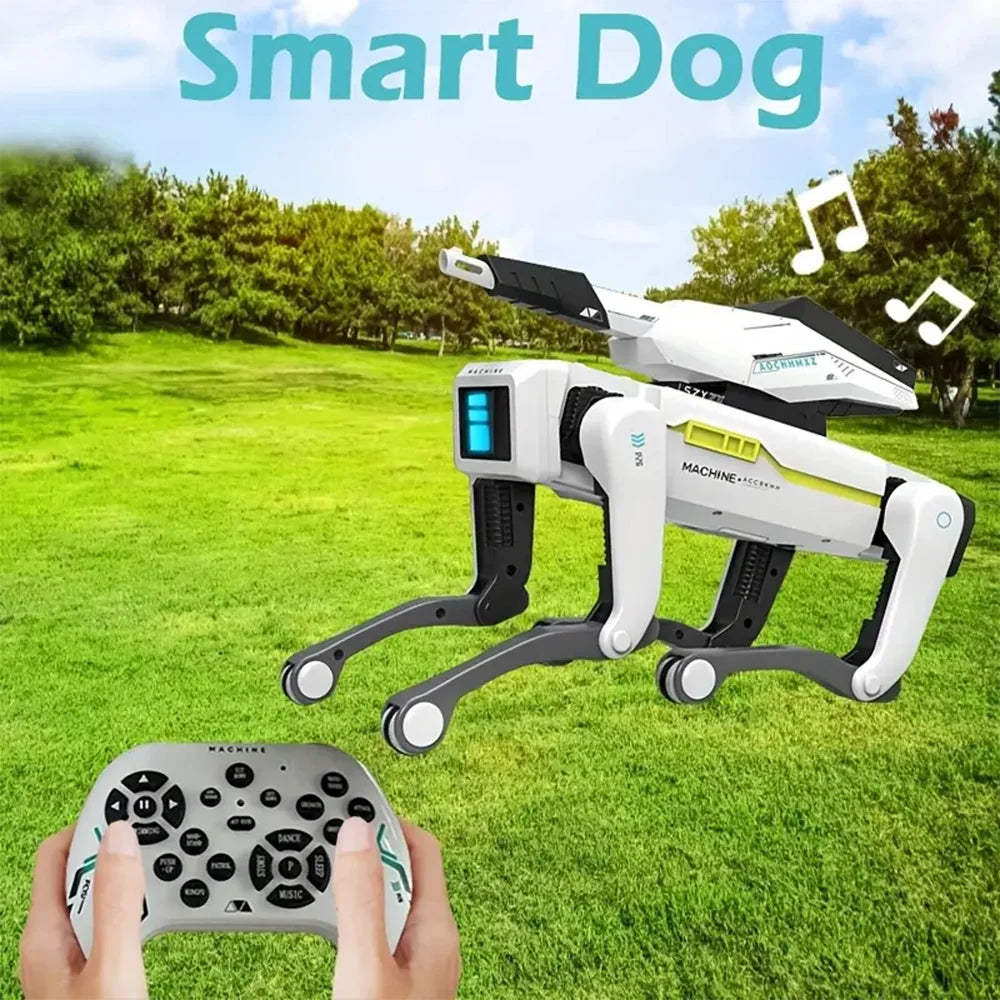 Quadruped Remote Control Programming Simulation AI Robot Dog Voice Interaction Electric Childrens Intelligent Mechanical Dog Toy