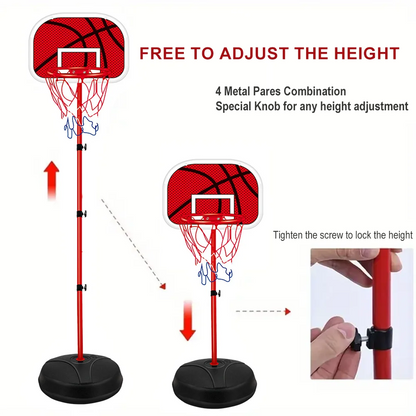 Sports Basketball Toys Basketball Hoop Liftable105-179CM Rack Indoor Outdoor Ball Rim Shoot Children For Gift