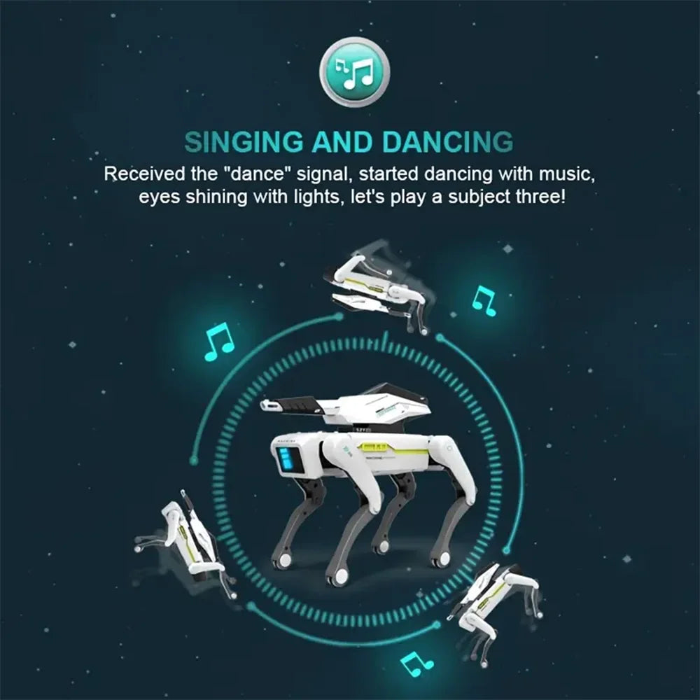 Quadruped Remote Control Programming Simulation AI Robot Dog Voice Interaction Electric Childrens Intelligent Mechanical Dog Toy