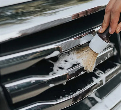 Car Exterior Interior Detail Brush 5PCS Boar Hair Bristles Brush for Car Cleaning Auto Detail Tools Dashboard Cleaning Brush