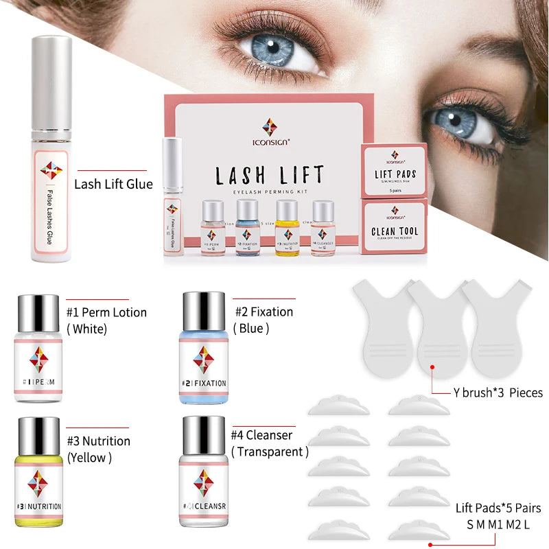 Dropshipping ICONSIGN Lash Lift Kit Lifiting Eyelash Enhancer Calia Set Lashes Perm Eyes Makeup Tools Can Do Your Logo