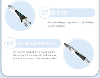 The Latest Generation Small Bubble Dermabrasion Machine - 8 In 1 Aqua Facial Peel, BIO Facial Wrinkle Remover & Skin Cleansing,