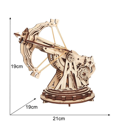 Robotime 3D Wooden Puzzle Medieval Siege Weapons Game Assembly Set Gift for Children Teens Adult War Strategy Toy KW401 KW801