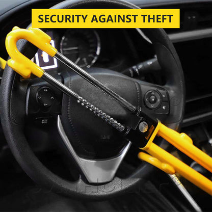 Steering Wheel Lock Twin Bar, Steering Lock, Car Steering Wheel Locks, Car Lock Anti-Theft ,  Heavy Duty, Adjustable ,wiht Keys