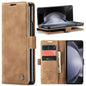 CaseMe Retor Leather Wallet Card Slot Phone Case for Samsung Galaxy Z Fold 7 6 5 4 Fold5 Fold6 Shockproof Flip Stand Cover Coque