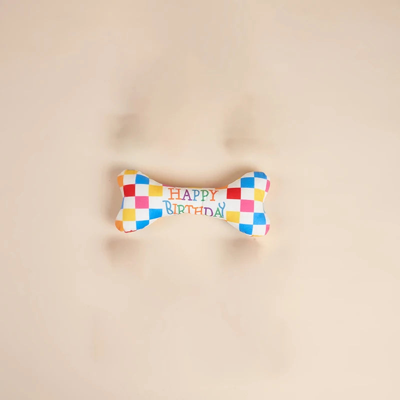 1 pet party birthday gift voice toy, squeaking sound, daily interaction with dogs to relieve boredom