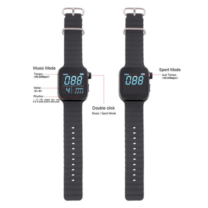 Wearable Vibrating Metronome for Sport Running Metronome Watch Beat Counting Watch For All Guitar Piano Drums