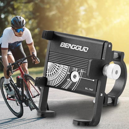 Bicycle Phone Reliable Mount One-Hand Operation Bike Phone Stand Shockproof MTB Phone Mount Stand for 50-95mm Width Mobile Phone